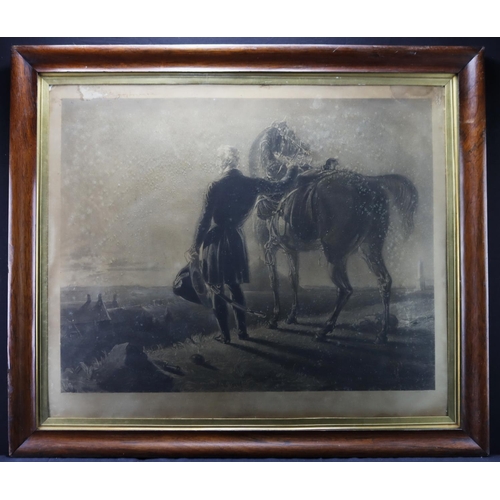 433 - After B R Haydon. The Hero and his Horse on the Field of Waterloo (Twenty years after the battle). M... 