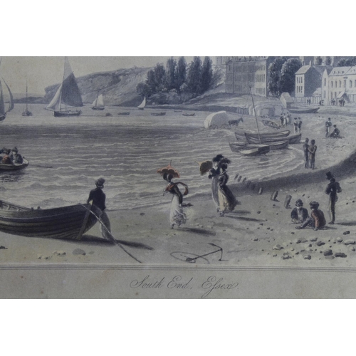 468 - East Anglian interest. Pair of 19th century engravings The first depicting a day out at the beach in... 