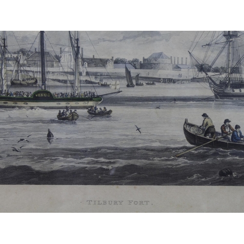 468 - East Anglian interest. Pair of 19th century engravings The first depicting a day out at the beach in... 