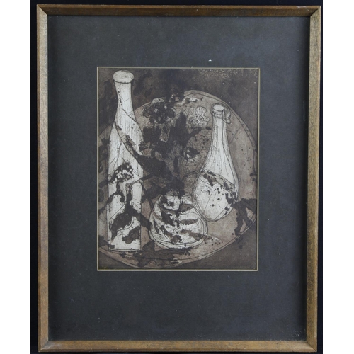 515 - Reid, Chris (Irish 1918-2006) Lithograph, study of bottles and jars. Signed in pencil to lower right... 