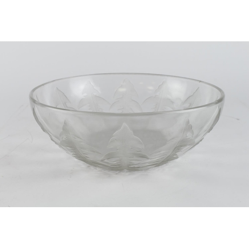 916 - Lalique. Lalique Pissenlit pattern bowl, with impressed 'Verrerie d'Alsace' mark to base, a couple o... 