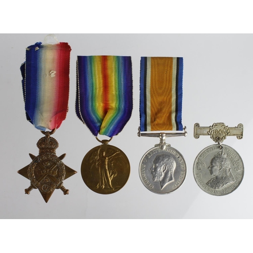 1025 - 1914 Star Trio to 58309 Dvr C Blackenback RFA. Served with 36th RFA. Entitled to clasp & rosette. (3... 