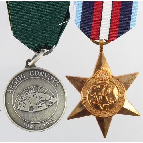 1067 - Arctic Star an Official copy and Arctic Convoys commemorative medal, 1941-45 issued 1991 