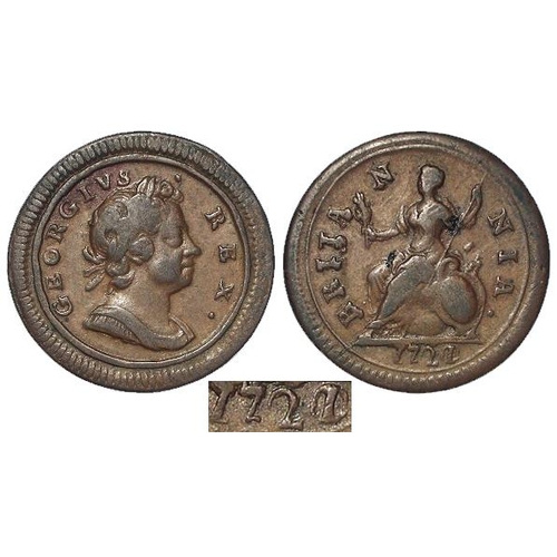 109 - Farthing 1720/1, nVF