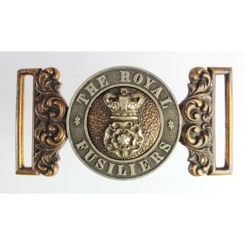1091 - Badges a Victorian Royal Fusiliers Officers dress belt buckle.