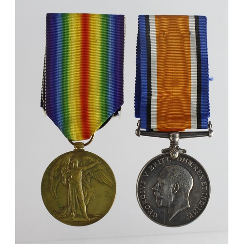 1130 - BWM & Victory Medal to 266337 Spr I G Livingstone RE. Lived Cheetham, Manchester. (2)