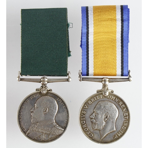 1140 - BWM (2272C W.Duncan SMN RNR), Royal Naval Reserve LSGC Medal EDVII (C.2272 W Duncan Sea'n RNR). Born... 