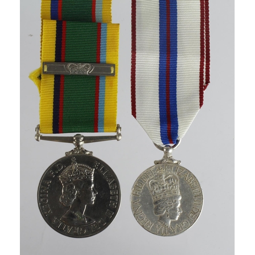 1146 - Cadet Forces Medal QE2 with extra service clasp (DEI GRATIA) named TY.LT. (S.C.C.) J Gray RNR. With ... 