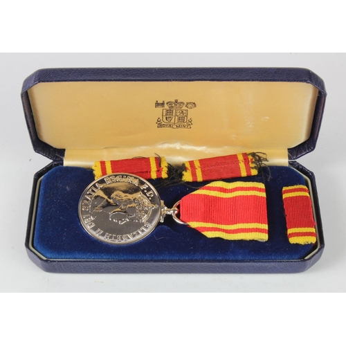 1193 - Fire Brigade Long Service medal QE2 in case to LDG Fireman Stanley Badcock.