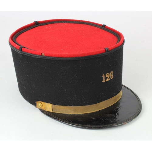 1199 - French WW2 Kepi with the no 126 on the front (126th Reg of Infantry) the regiment was evacuated from... 