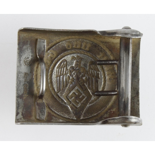 1254 - German Hitler youth belt buckle.