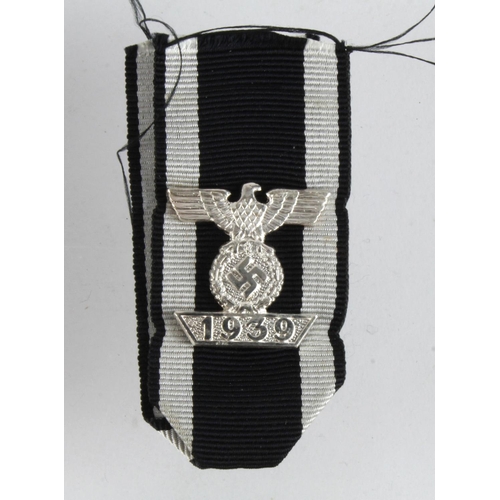 1312 - German Nazi 2nd Class Iron Cross, spange on ribbon.