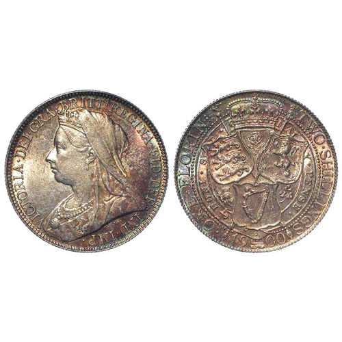 132 - Florin 1900 iridescent toned GEF