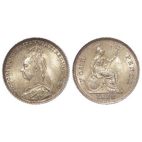 145 - Groat 1888 lightly toned AU