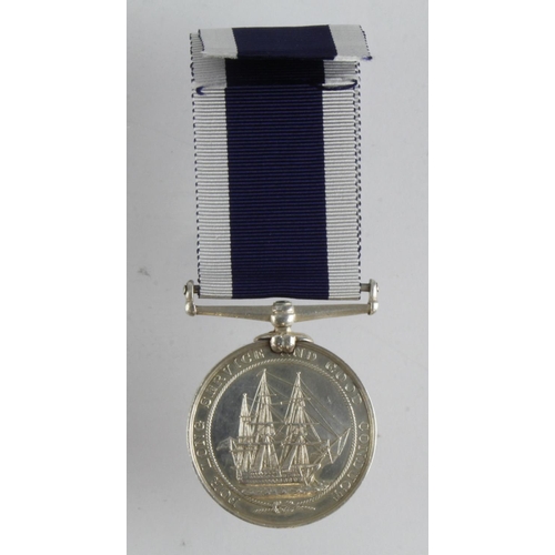 1594 - Naval LSGC Medal QV, named (Chas. Simpkins, Boatman, HM Coast Guard)