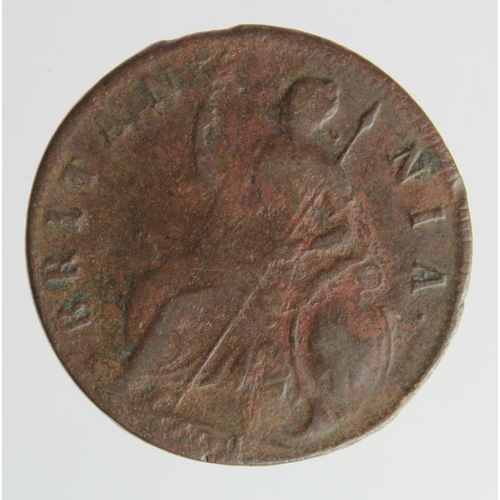 162 - Halfpenny 1694 aF