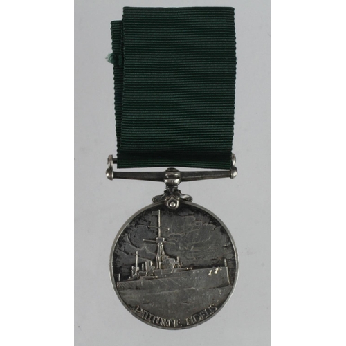 1658 - Royal Naval Reserve Long Service Medal EDVII named (D.3427 F. Coward, Sea'n 1CL RNR).