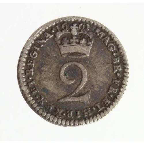 176 - Maundy Twopence 1691 toned nVF