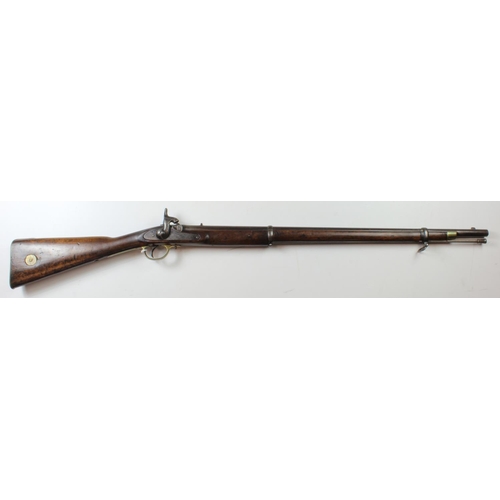 1865 - Enfield 2 band Musket, percussion lock marked crown over 