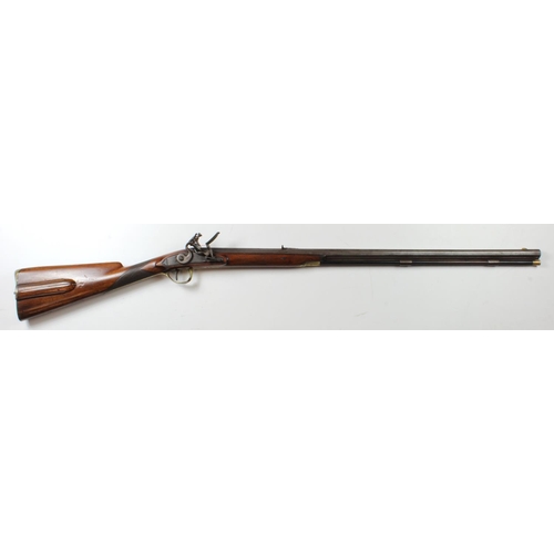 1884 - Flintlock sporting rifle c1815, octagonal barrel 30