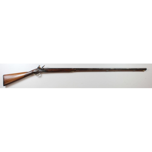 1885 - Flintlock sporting shotgun of approx 15 bore, part octagonal, part round barrel 43