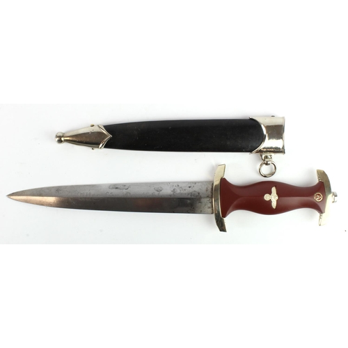 1907 - German SA NSKK Dagger, usual Alles Fur Deutchland, and RZM 7/73 marked blade, later scabbard & grip.