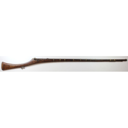 1926 - Indian matchlock gun, barrel approx 50