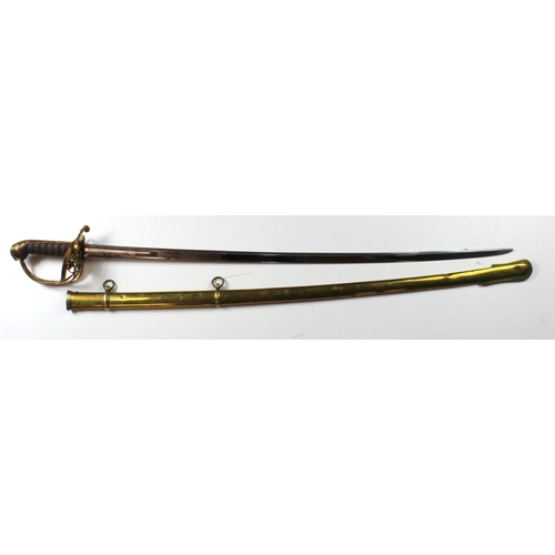 1932 - Infantry Officers Pattern 1822/45 Sword, blade 31