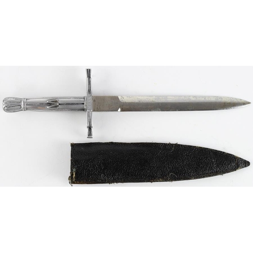 1941 - Italian WW2 Fascist dagger, crossguard engraved 'M.V.S.N.' and with a 'M' embossed on the handle