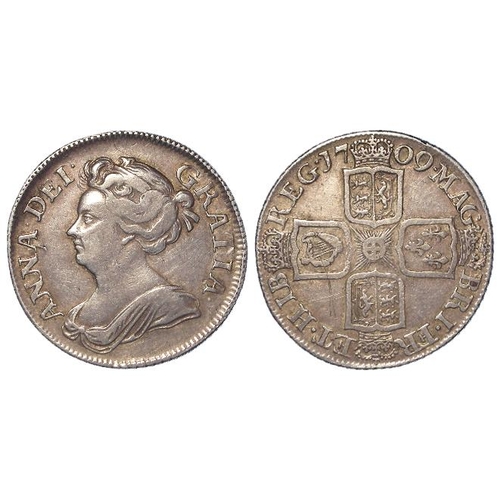 209 - Shilling 1709 third bust, S.3610, nVF, light scratches.