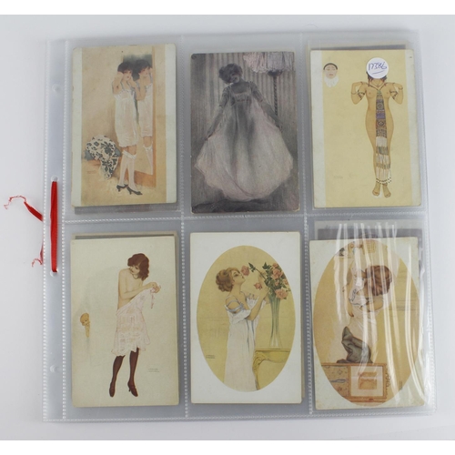 2308 - Glamour, nice lot including Kirshner, Cordell, Penot. Some Military & Nudes. (approx 50)