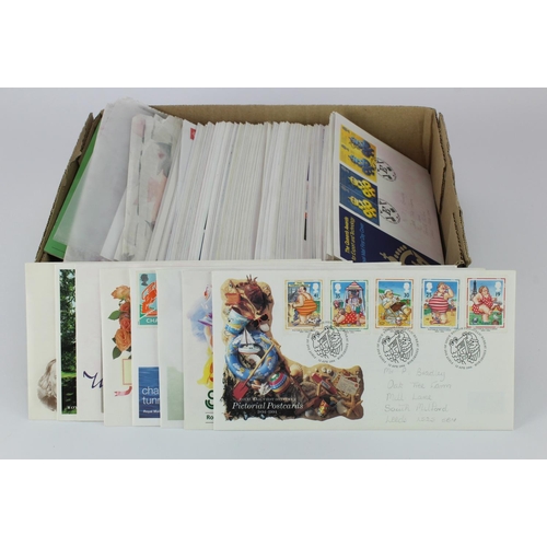 2527 - Tray full of GB FDC's c1980's / 1990's. (Qty)