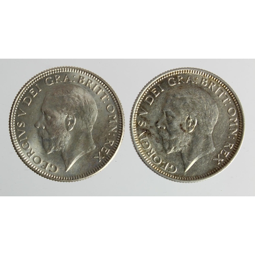 254 - Shillings (2): 1926 mod eff, AU, and 1927 mod eff, aEF