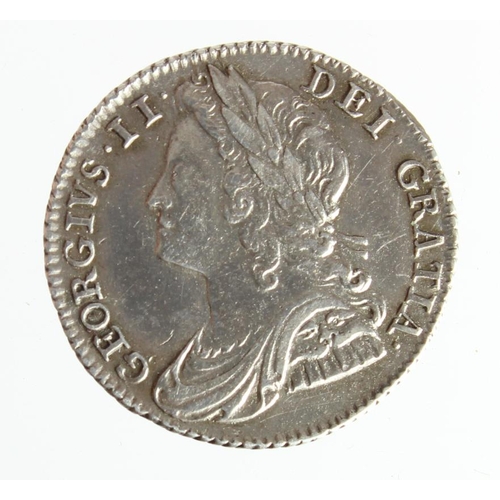 263 - Sixpence 1741 roses, cleaned VF