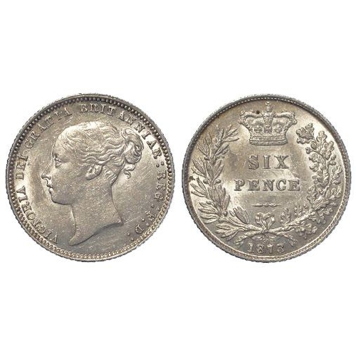 277 - Sixpence 1873 dn 90, aEF