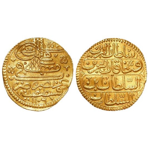 422 - Turkey, Ottoman Empire, Mustafa II gold Ashrafi AH 1106-1115 (AD 1695-1703), Constantinople mint, AH... 