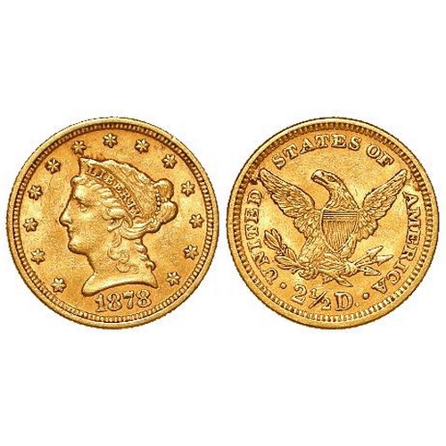 425 - USA gold Quarter Eagle ($2.50) 1878 nEF