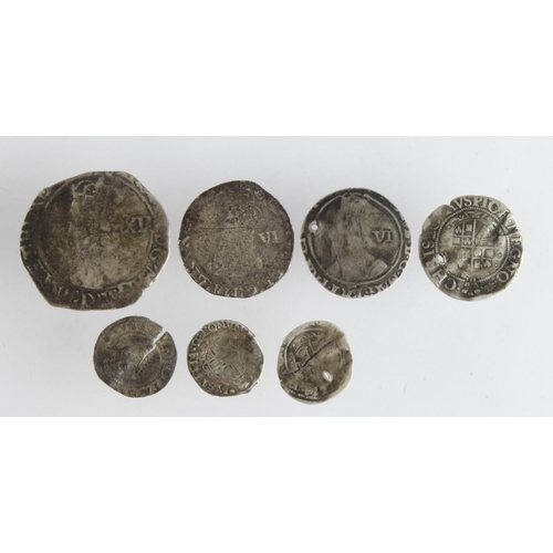 463 - Charles I (7) hammered silver assortment, mixed grade, a few holed.