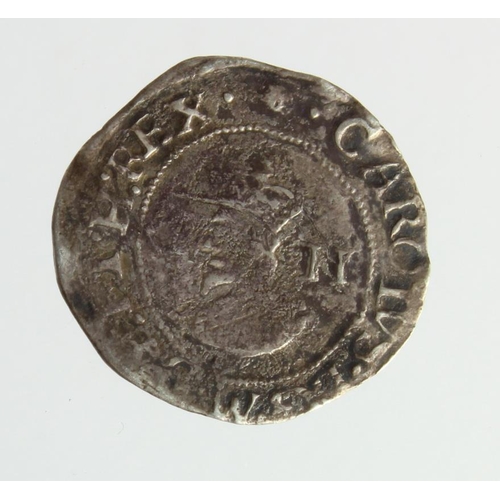 468 - Charles I Halfgroat mm. Sun (under Parliament) S.2833, 0.96g, light crease, GF