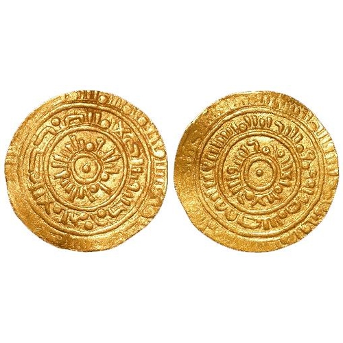 495 - Crusaders, County of Tripoli gold Bezant, 13thC AD. Imitating a dinar of the Fatimid caliph al-Musta... 