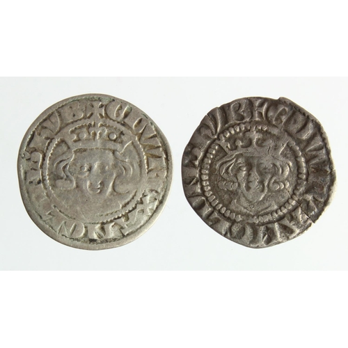 496 - Edward I (2) silver pennies of London, GF and nVF
