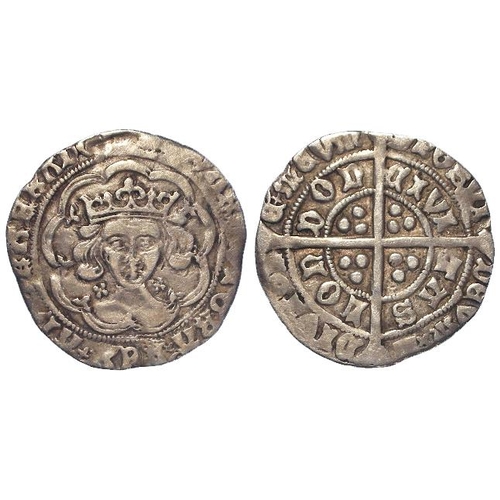 515 - Edward IV silver groat of London, First Reign, Light Coinage 1464-70, quatrefoils at neck, S.2000. 2... 