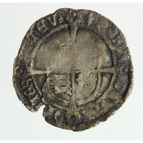 521 - Edward VI, Coinage in the Name of His Father Henry VIII, debased silver groat, Tower mint, mm. Lis, ... 