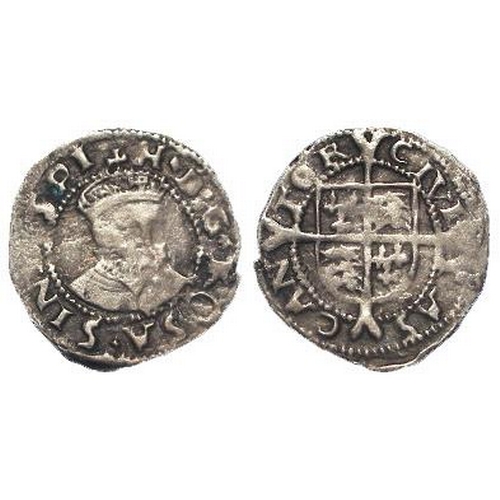 522 - Edward VI, Coinage in the Name of His Father Henry VIII, debased silver three-quarter facing bust pe... 