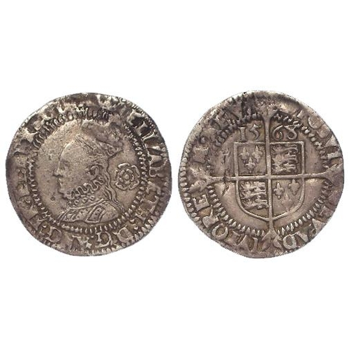 532 - Elizabeth I silver threepence 1568 mm. Coronet, S.2566, 1.42g, nVF