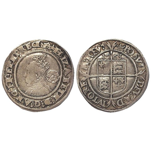 535 - Elizabeth I sixpence 1568 mm. Coronet, S.2562, 2.86g, GF