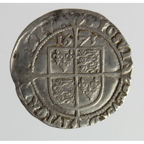 537 - Elizabeth I Sixpence 1573 mm. Ermine, S.2562, GF