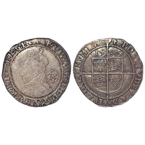 539 - Elizabeth I sixpence 1580 mm. Latin cross, S.2572, 3.16g, GF/VF