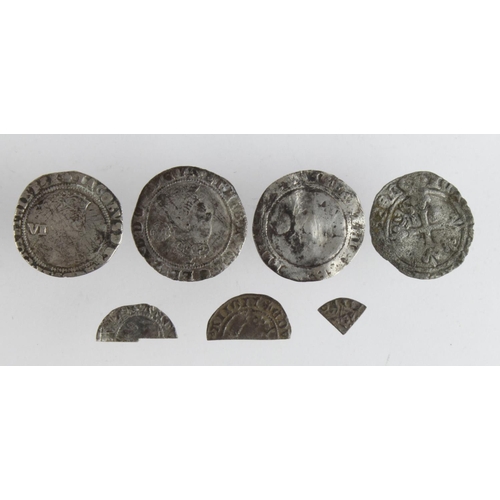 543 - English & European hammered silver coins & fractions (7)