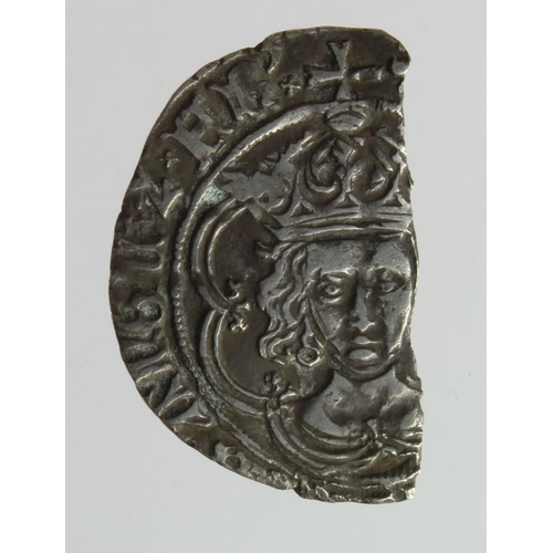 571 - Henry VII, large fragment of a London groat, VF details.